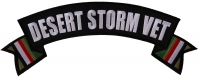 Desert Storm Rocker Patch With Flags | US Military Veteran Patches